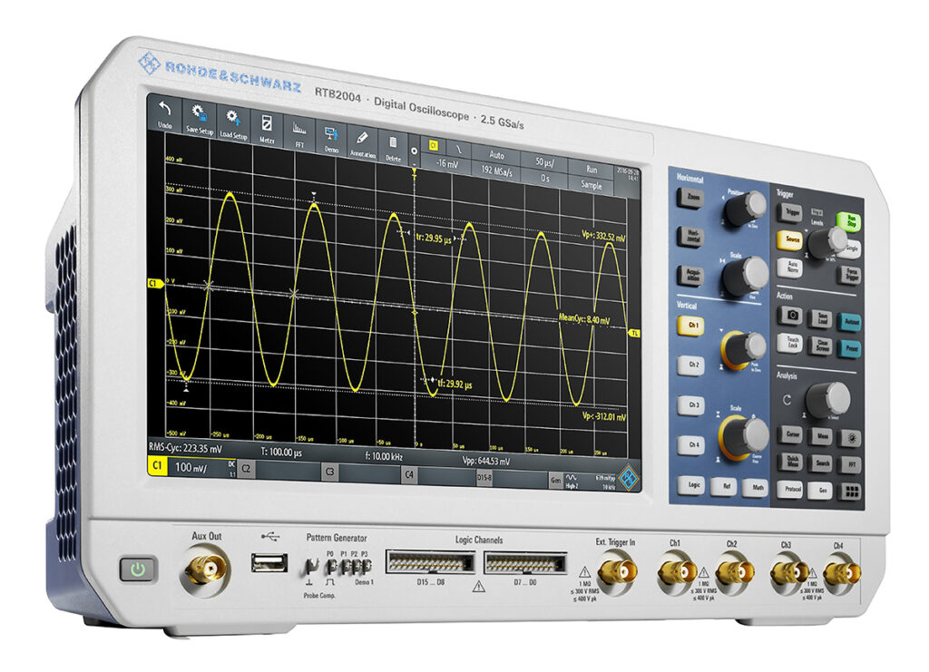 Oscilloscope De table Rohde & Schwarz série RTB2000, 100MHz ...